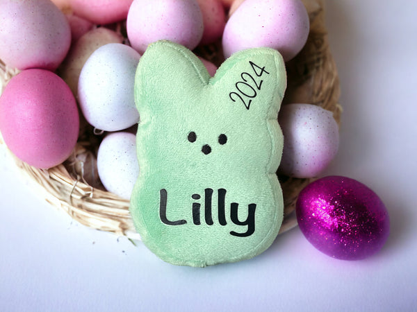 Personalized Green Bunny Plush